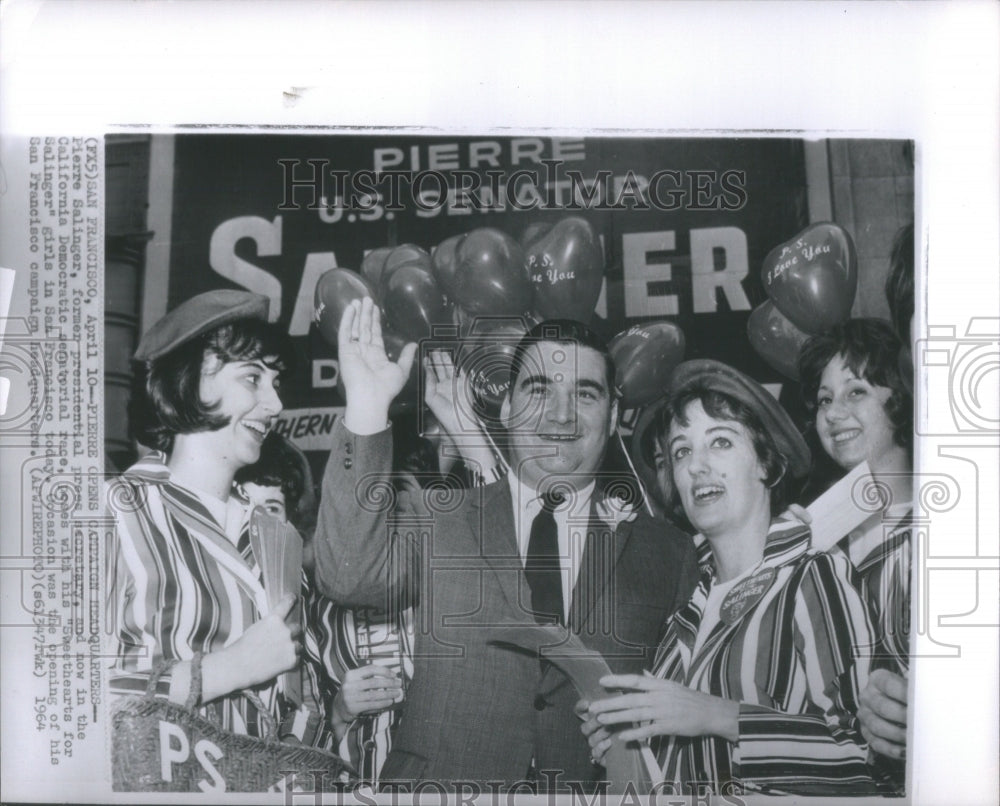 1964 Press Photo Pierre opens Champain Headquaters Pier