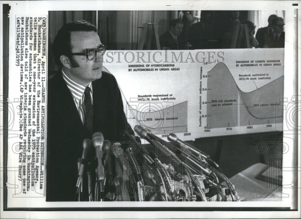 1973 Press Photo William Ruckelshaus Environmentalist