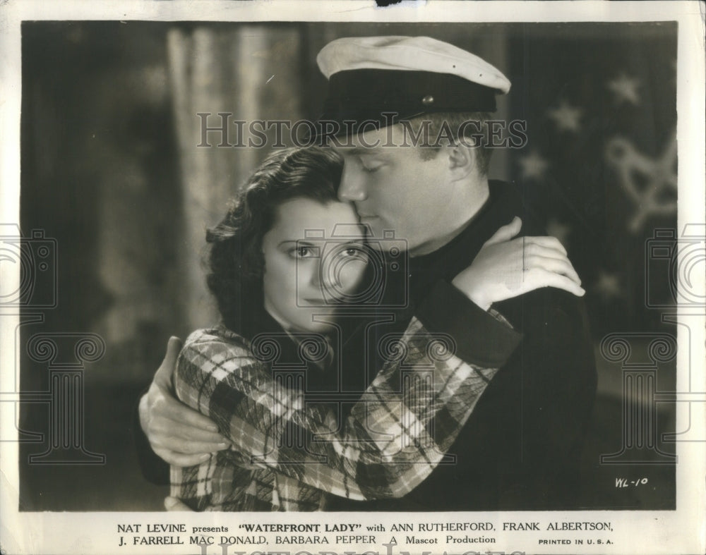 1935 Press Photo Ann Rutherford Frank Albertson Farrell