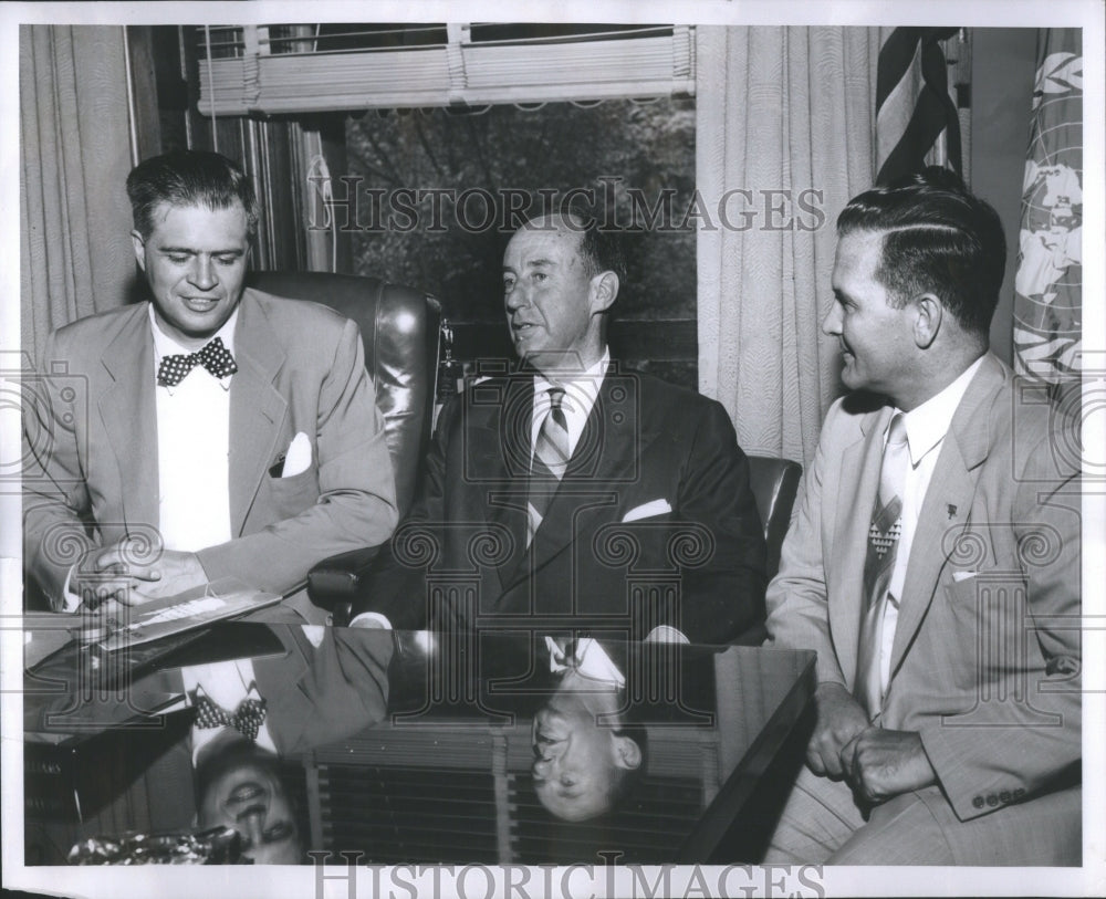 1954 Press Photo Adlai Ewing Stevenson Democratic Party