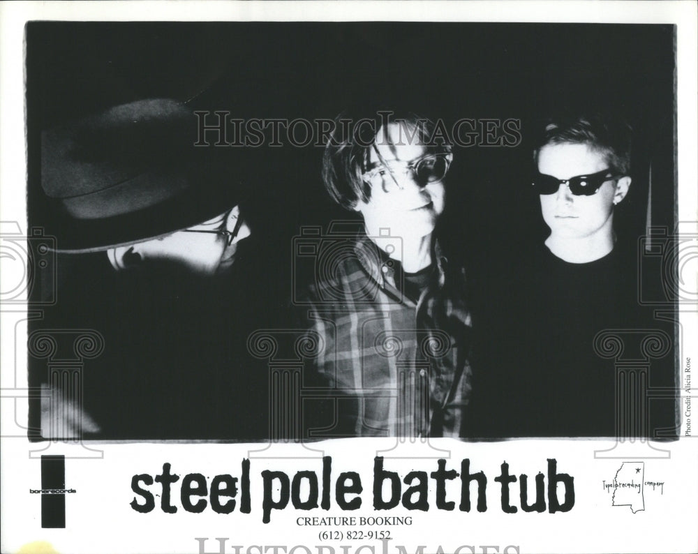 1993 Press Photo Steel Pole Bath Tub Noise Rock Band