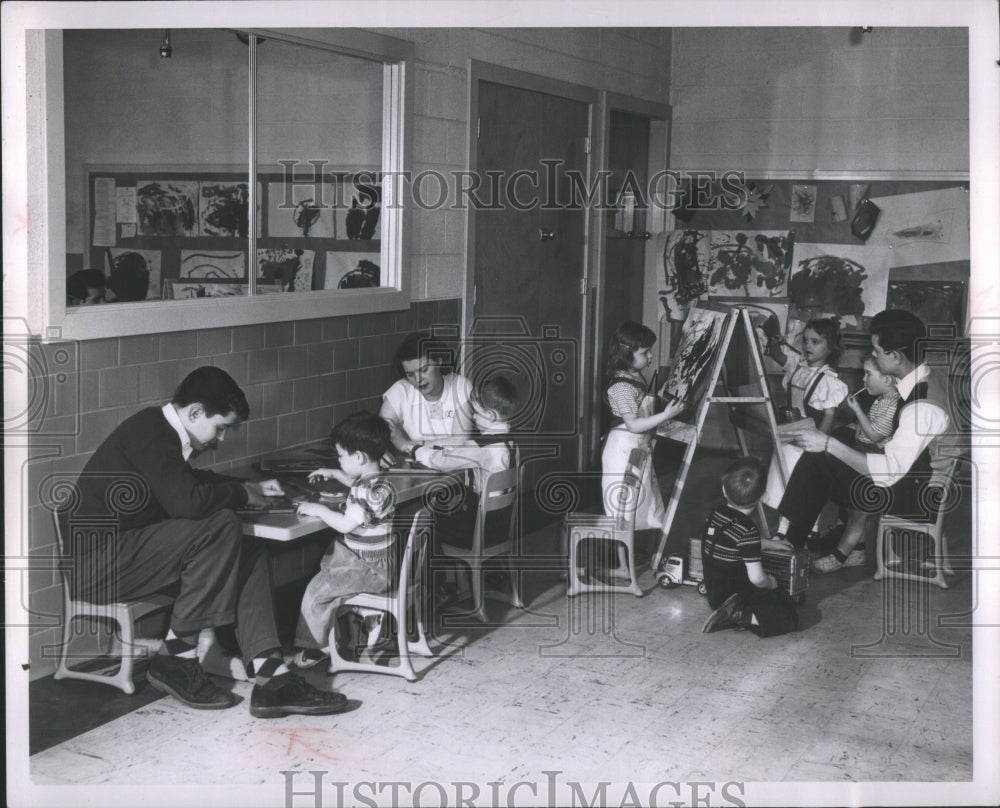 1951 Press Photo Highland nursery school