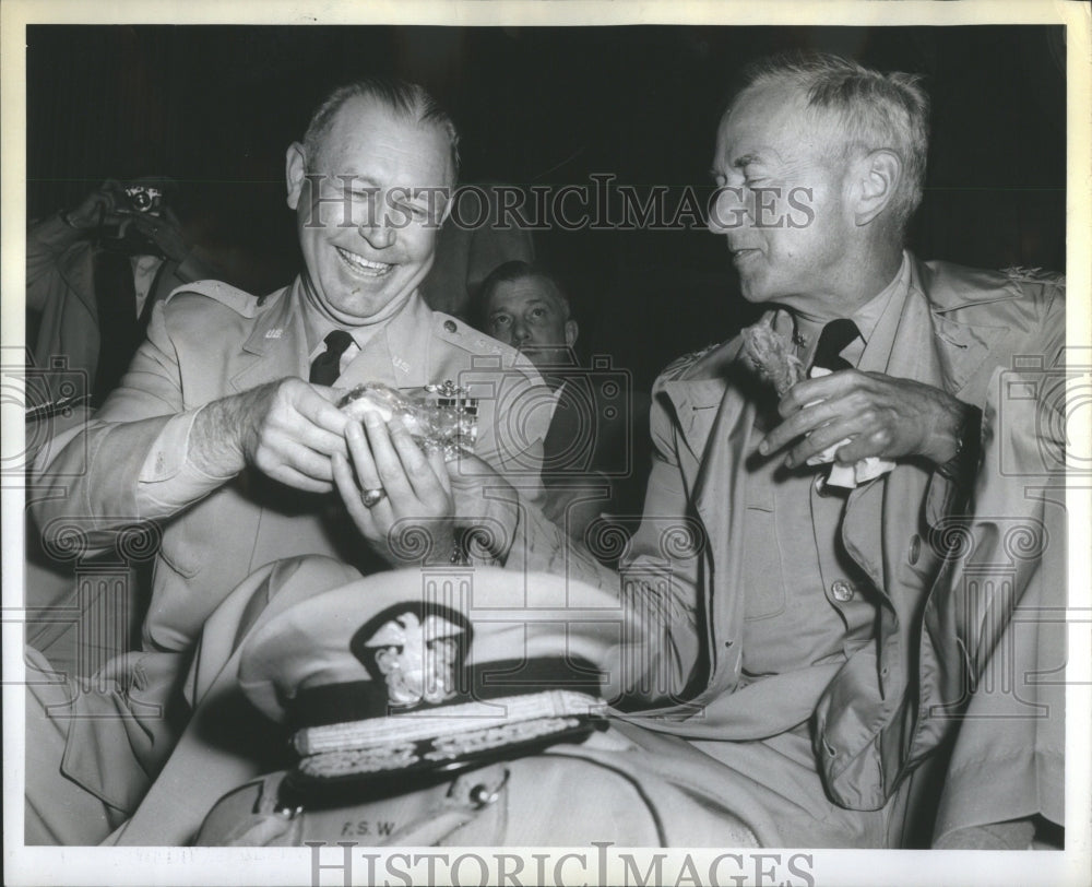 1956 Press Photo Weyland commander Admiral Frederic