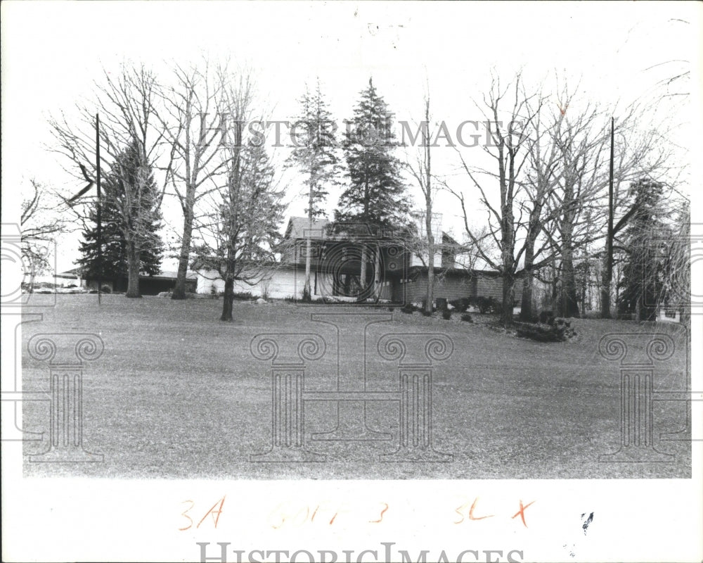 1979 Press Photo House John Mc.Goffer Trees Wind