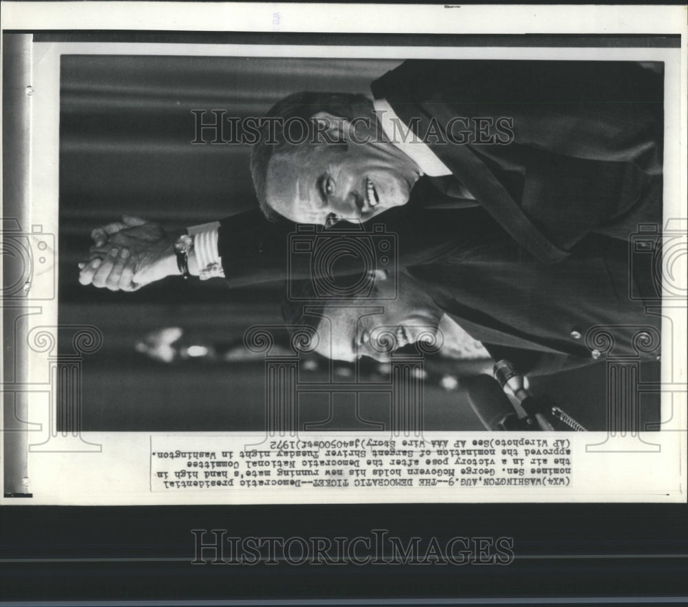 1972 Press Photo Sen George MC Govern Democratic People