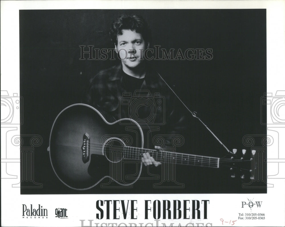 1995 Press Photo Steve Forbert American Pop singer