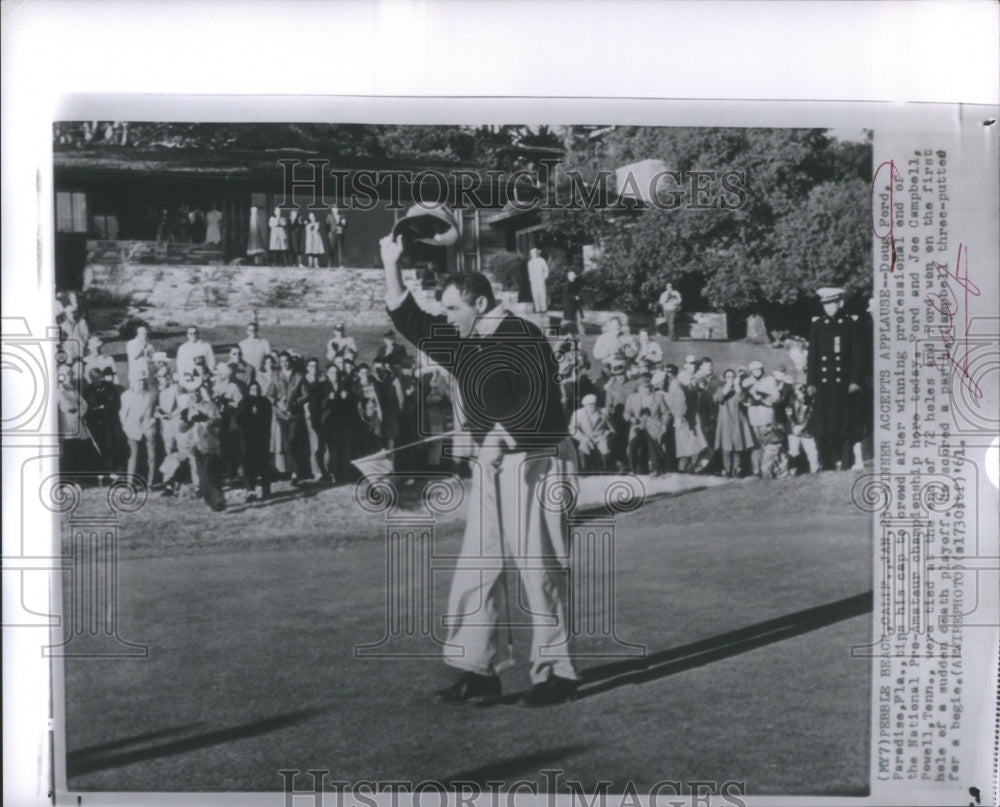 1962 Press Photo Doug Ferd Golf Champion Pebble Beach