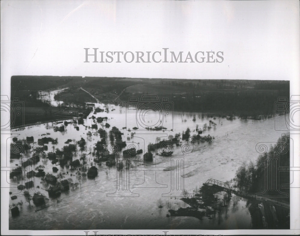 1936 Press Photo Johnstown Stony Creek Flood