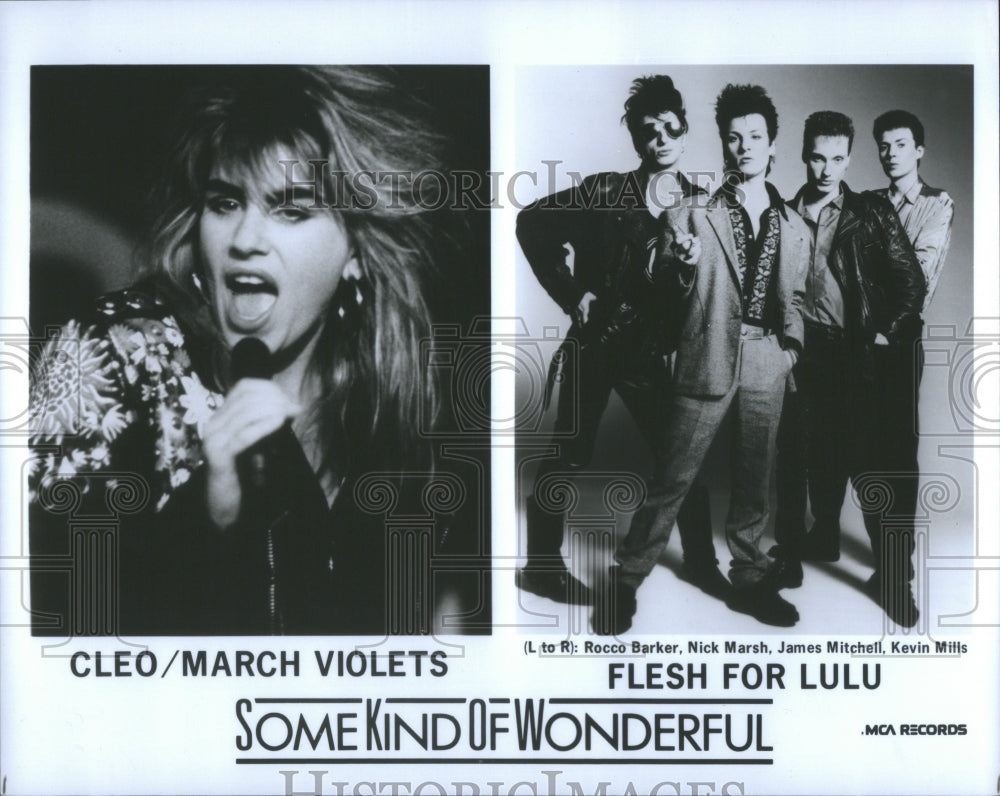 1988 Press Photo Cleo/March Violets &amp; Flesh For Lulu