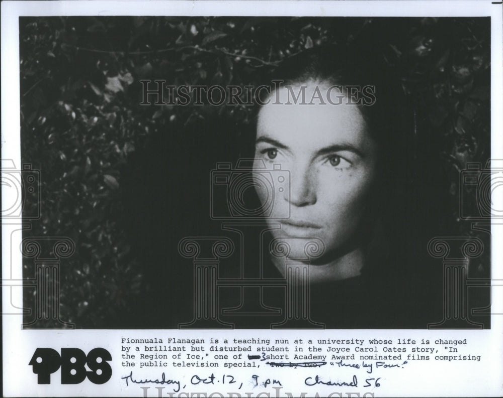 1978 Press Photo PBS Movie Actress Fionnuala Flanagan