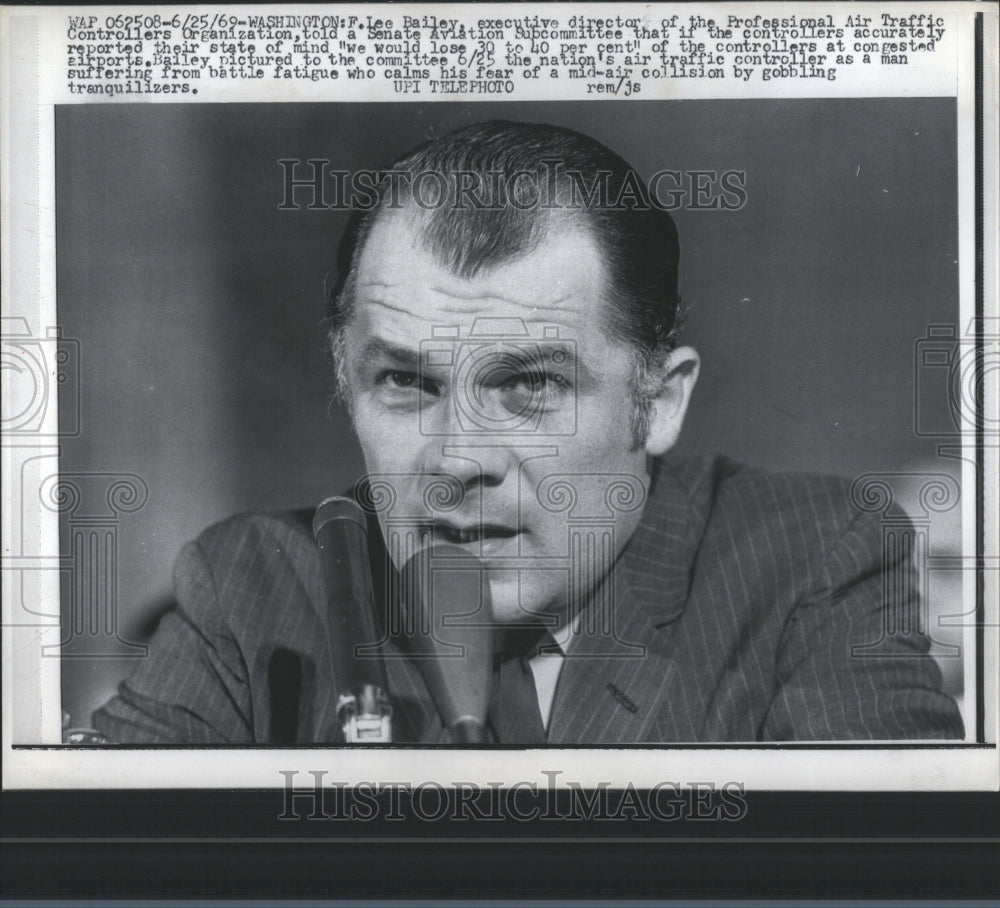 1969 Press Photo Lee Bailey Executive Director Traffic