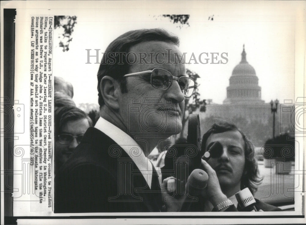 1973 Press Photo Fred Buzhardt President Counsel