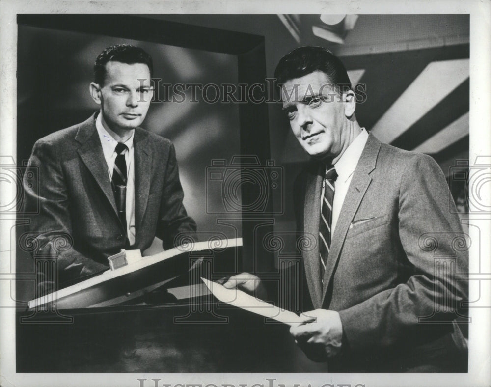 1958 Press Photo David McClure Brinkley American NBC