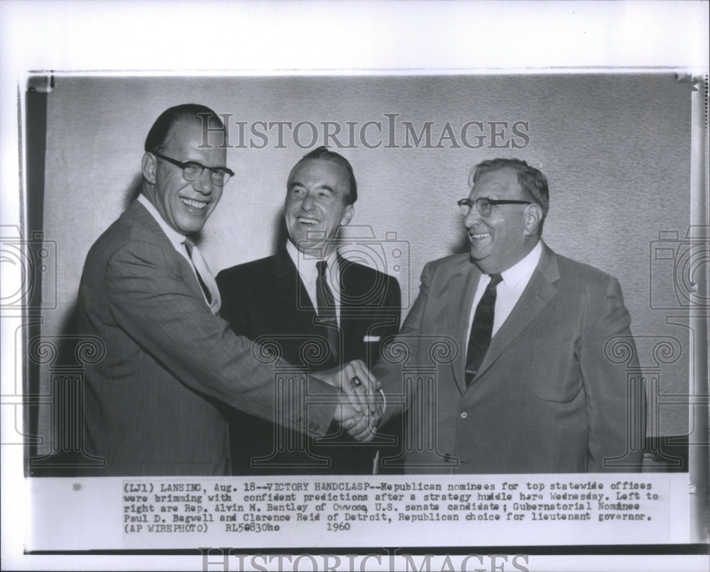 1960 Press Photo Alkia Bentley Gubernatorial Paul