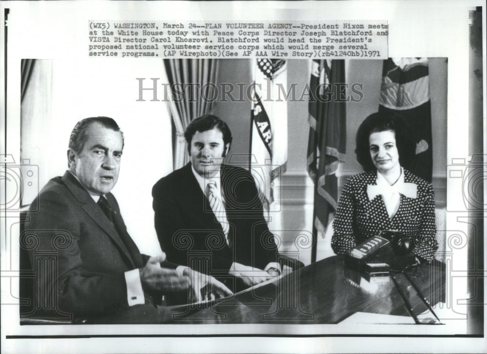 1971 Press Photo Joseph Blatchford Director US Jack