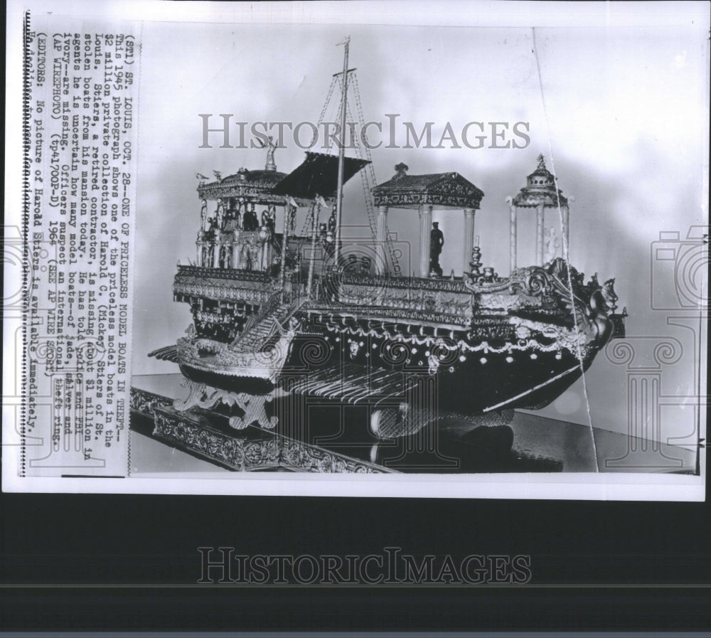 1964 Press Photo Boats Model