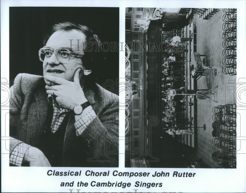 1988 Press Photo John Rutter British Composer