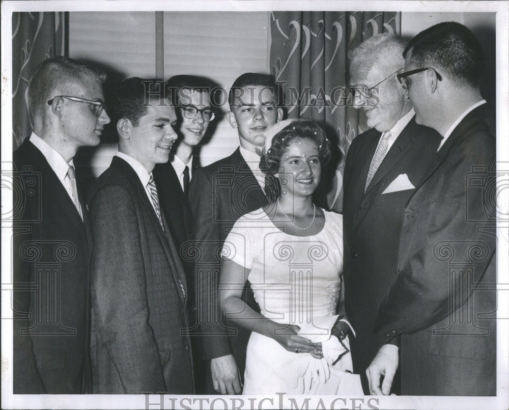 1961 Press Photo Annual Science Fair Detroit