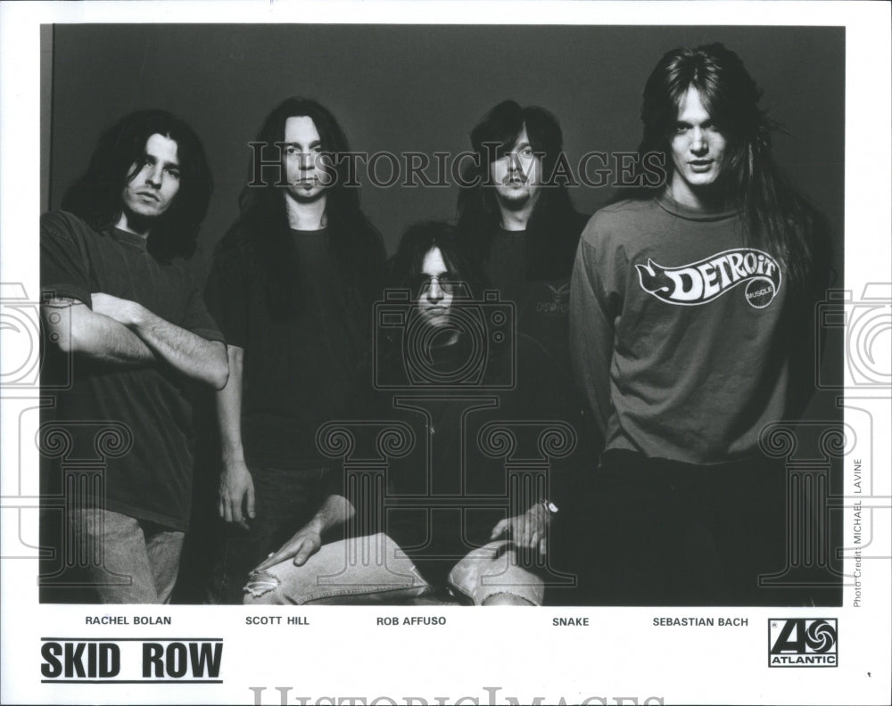 1995 Press Photo Skid Row Music Group