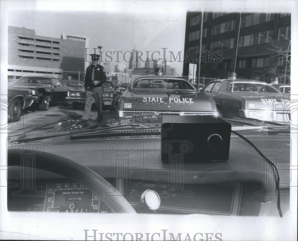 1979 Press Photo Police Using Electronic Traffic