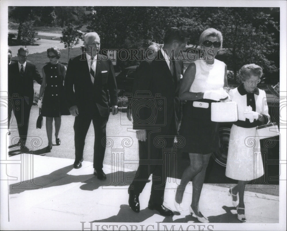 1970 Press Photo Walter Briggs Jr Funeral Cisler Fisher