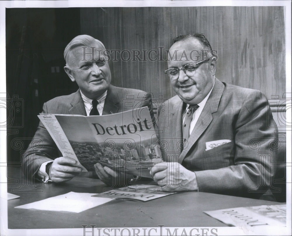 1961 Press Photo Walker Risler Detroit Edison Miriani
