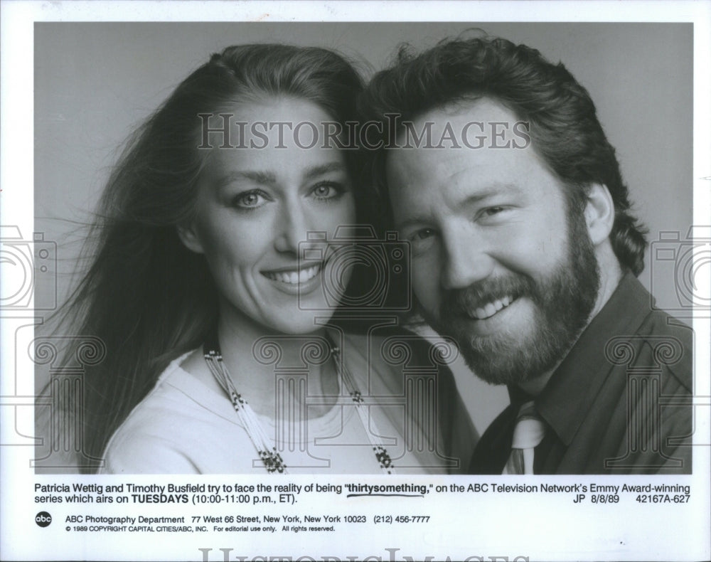 1989 Press Photo Emmy Thirtysomething Wettig Busfield