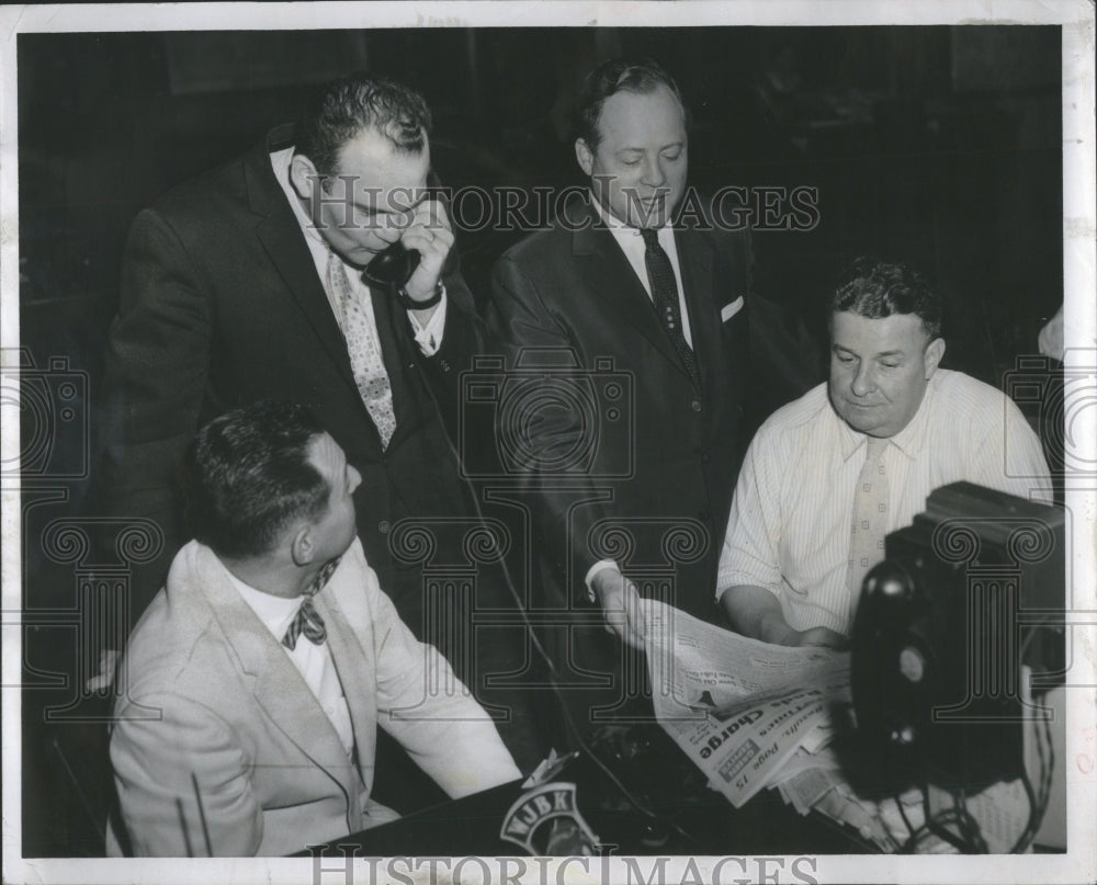 1958 Press Photo Frank Gaal, Bob Martin, &amp; Harry Lipson