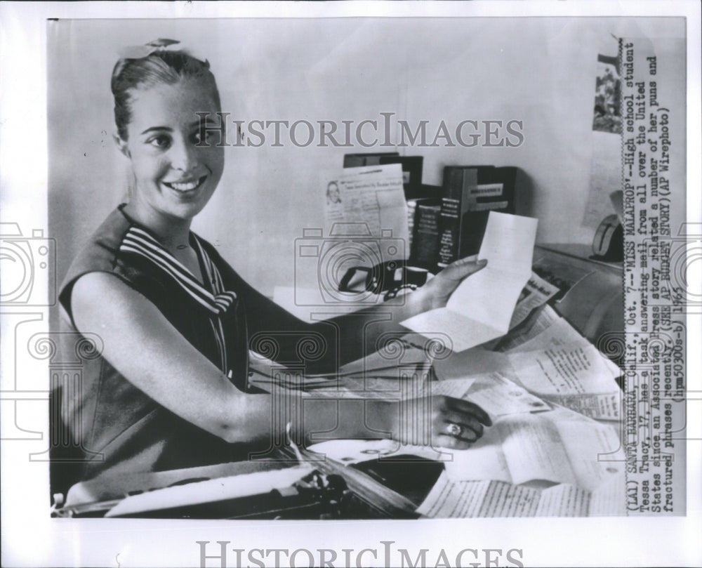 1965 Press Photo Tersa Tracy punster