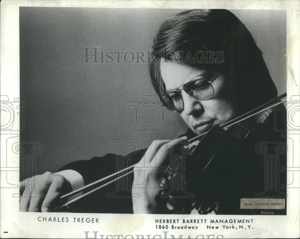 1972 Press Photo Violinist Charles Treger Closeup