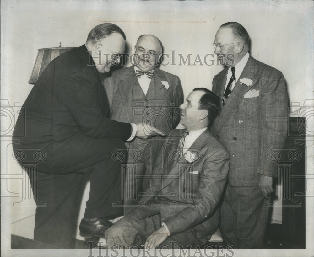 1949 Press Photo Past Presidents Dinner,Motor City Club