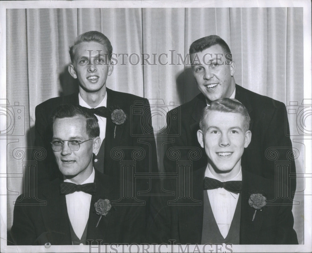 1955 Press Photo Vic Van Yor~ William Rowell Edward