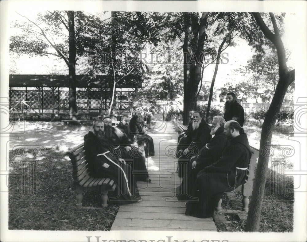 1937 Press Photo Capuchin Monastery Catholic Orders Peo