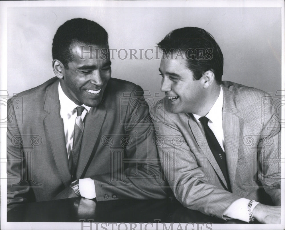 1964 Press Photo Actors Greg Morris &amp; Michael Callan