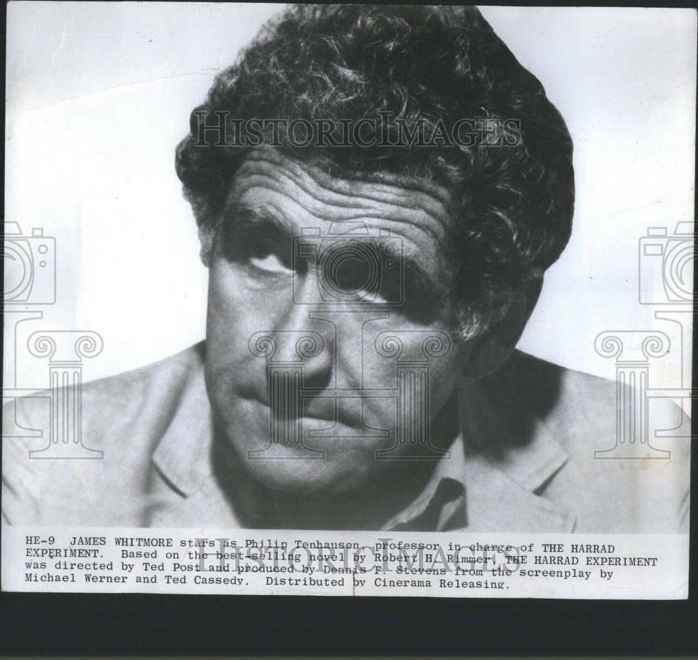 1977 Press Photo James Whitmore Film Stage Actor Ted