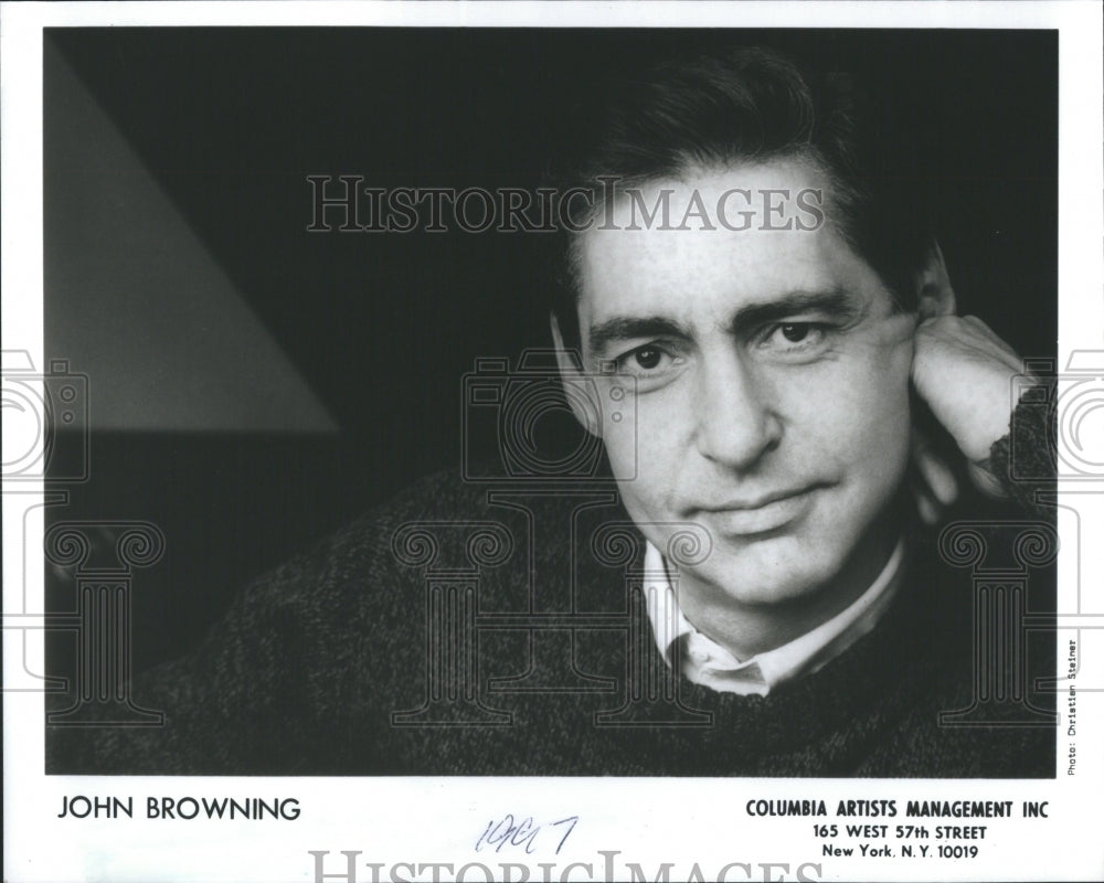 1997 Press Photo John Browning American Paintist Samuel