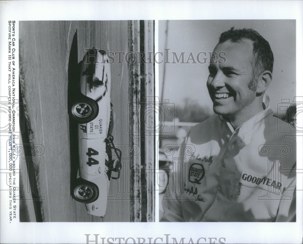 1969 Press Photo John Kelly,aboard the Quaker State