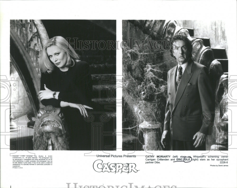 1996 Press Photo Cathy Moriarty Eric Idele Stars Casper