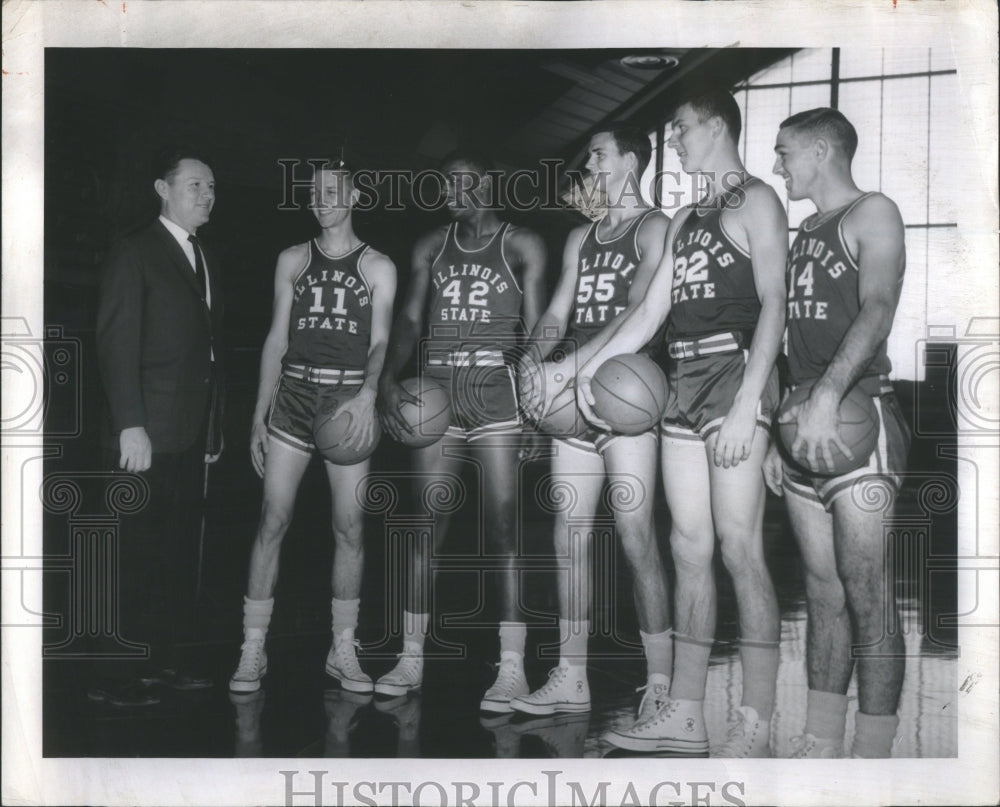 1963 Press Photo Indiana State Illinois State Normal