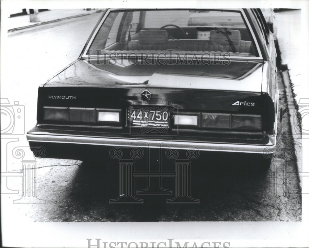 1983 Press Photo Douge Models Aris Play Mouth Aries Car