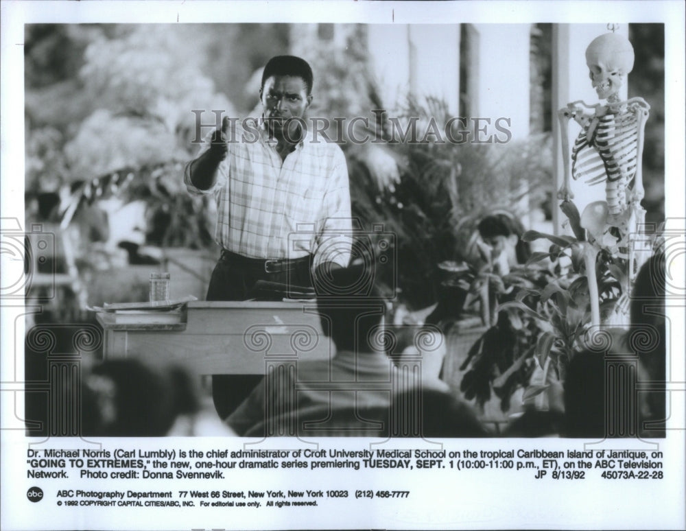 Press Photo Croft University Medical School Carl Lumbly