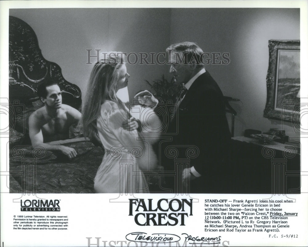 Press Photo Genele Ericson Frank Agretti Falcon Crest