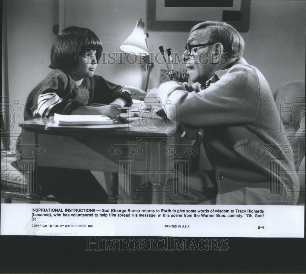 Press Photo George Burns God Tracy Richards Comedy Warn