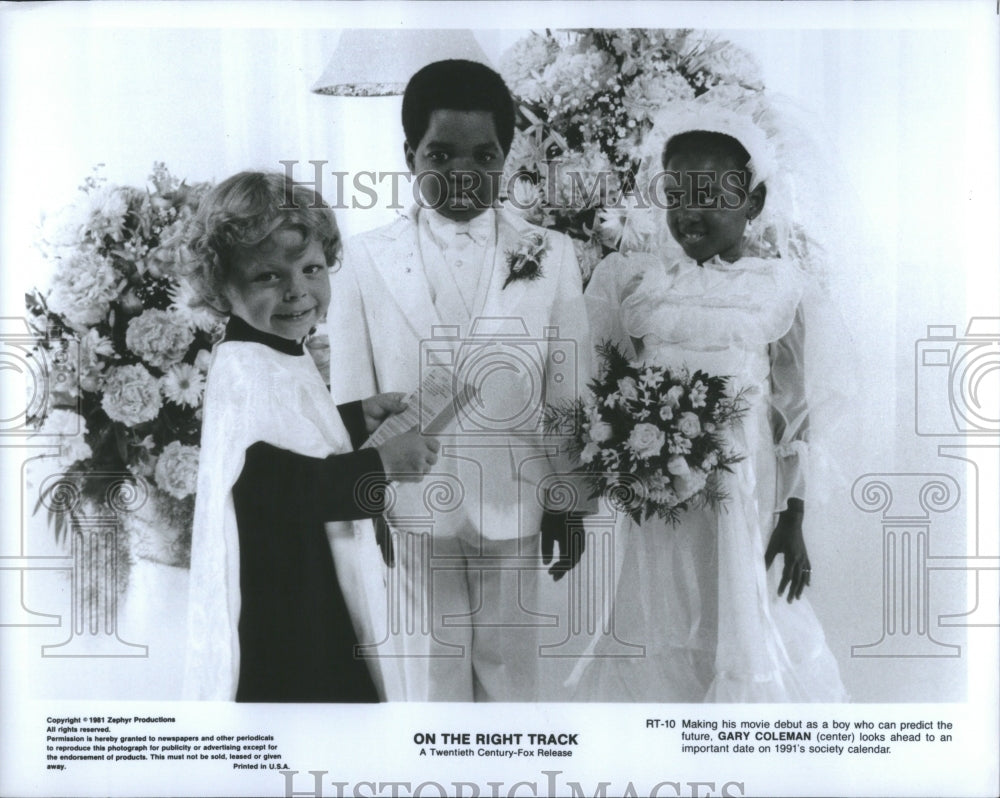 1981 Press Photo Gary Coleman Right Track Movie