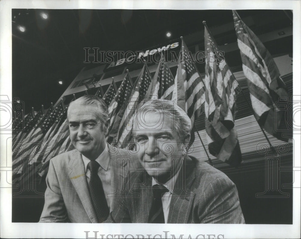 1972 Press Photo Howard K Smith Harry Reasoner ABC News