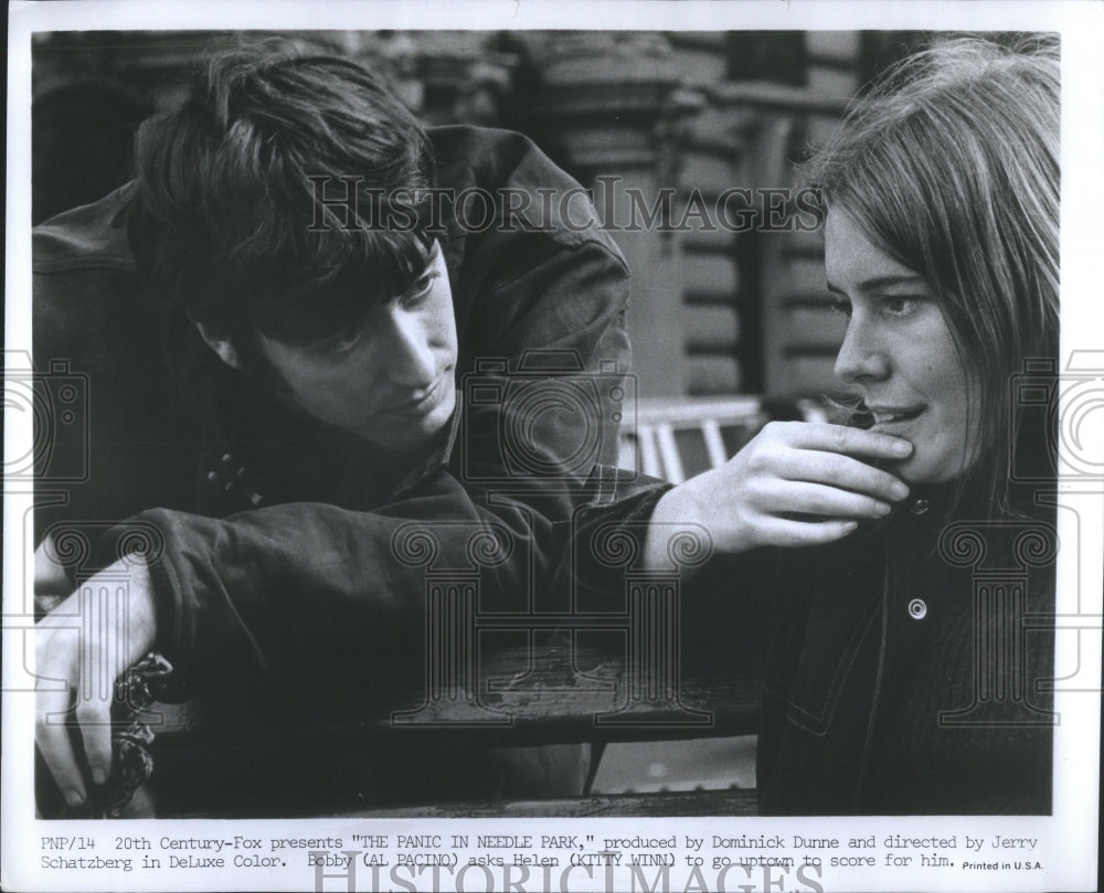 1971 Press Photo Panic Needle Park Dominick Dunne Jerry