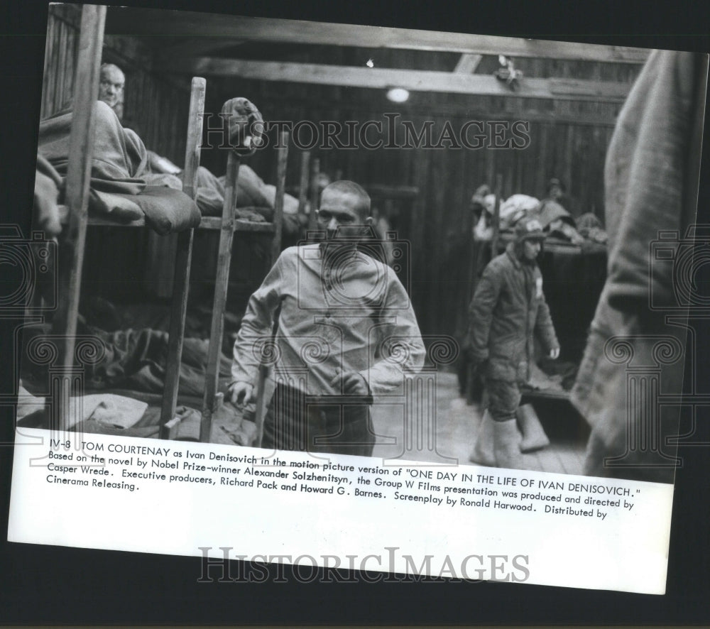 1971 Press Photo Tom Courtenay Ivan Denisovich Casper