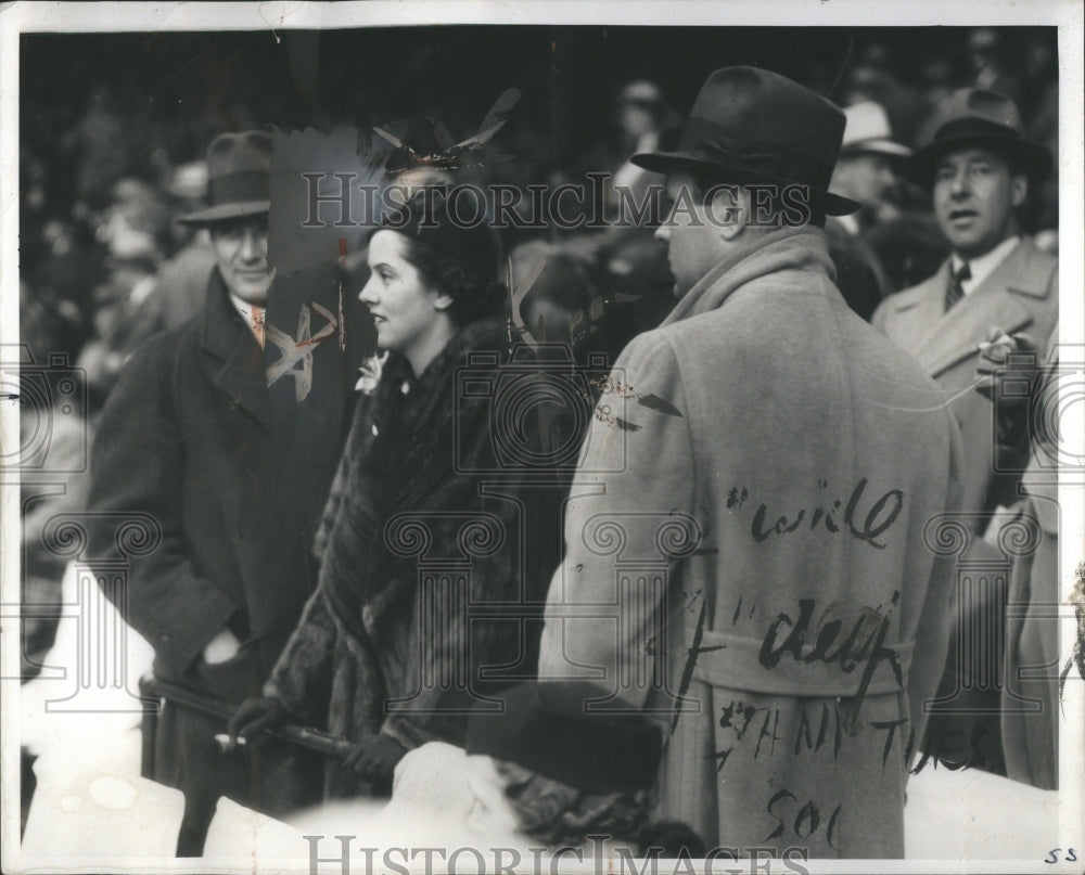 1935 Press Photo People Mrs Emony Moran Ford Event