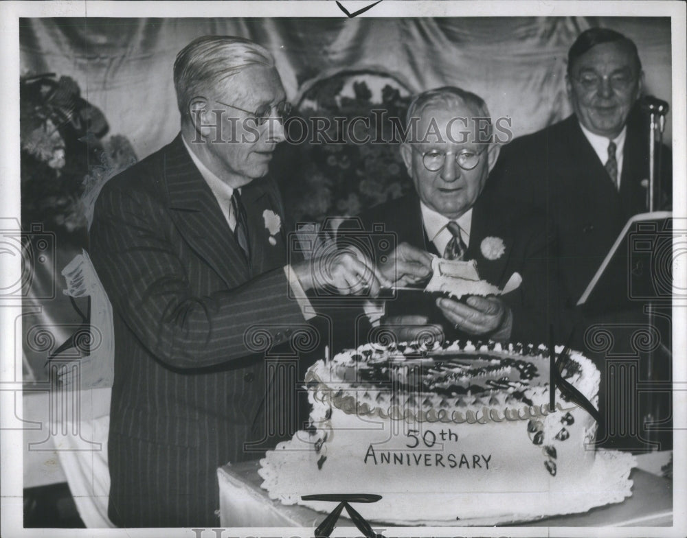 1948 Press Photo Emouy F Ford 50th Anniversary Mich.