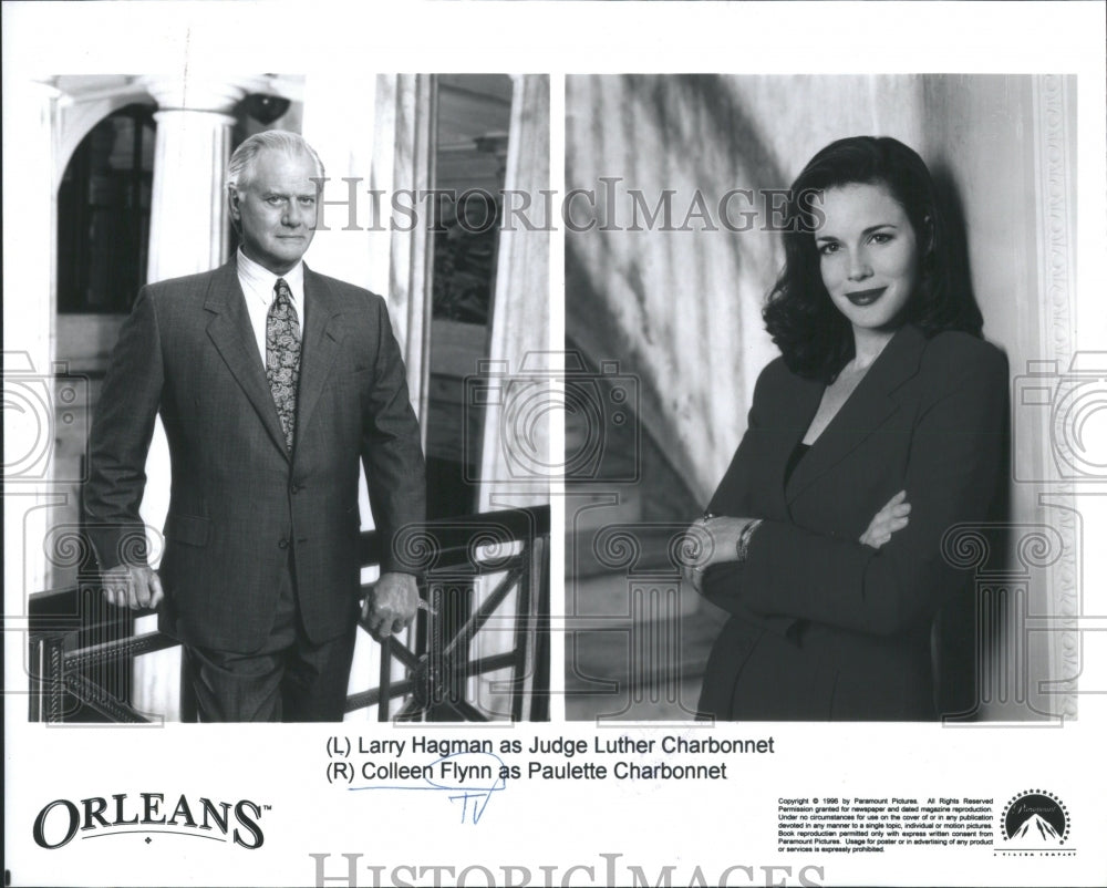 2001 Press Photo Larry Hagman Colleen Flynn Orleans